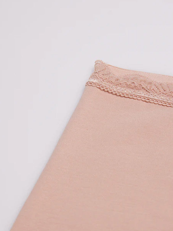 Ysabel Mora antialerginiai medvilniniai aukšto juosmens šortukai "Elody Nude"