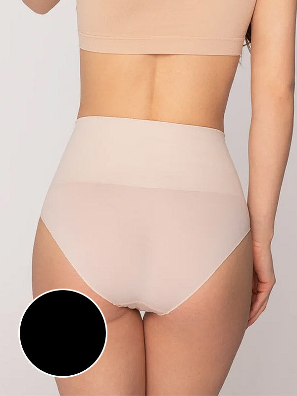 Gatta besiūlės aukšto juosmens mikrofibros kelnaitės "Sensual Skin Correct Black"