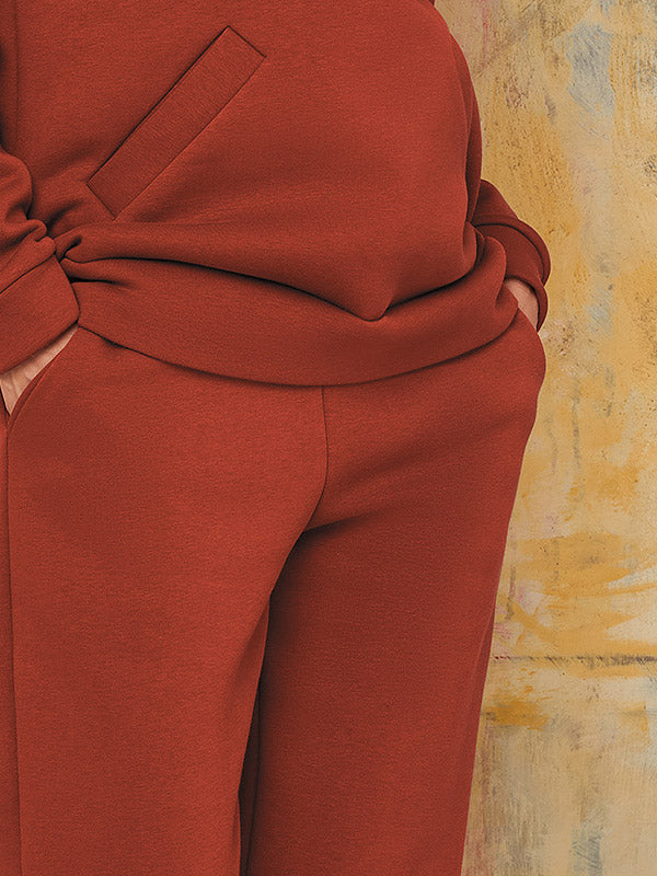 Lega medvilninės laisvalaikio kelnės "Cheryl Redwood"