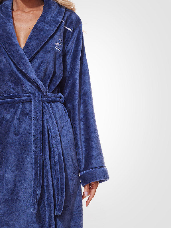 L&L ilgas chalatas "Lux Long Navy"