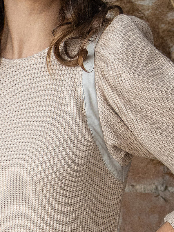 Lega megztinis su viskoze "Ruhena Beige"