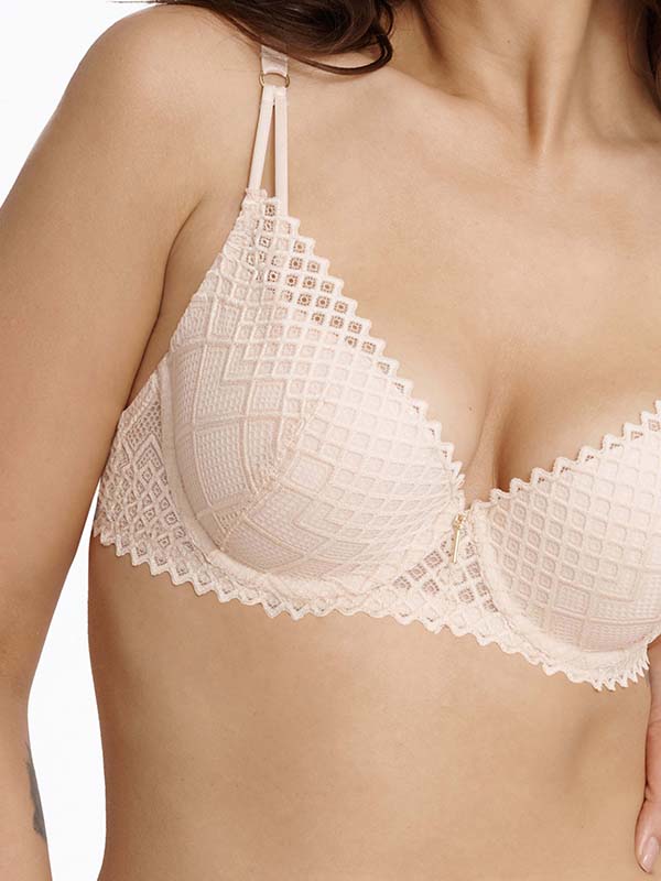 Esotiq nėriniuota push up liemenėlė "Innocent Nude"