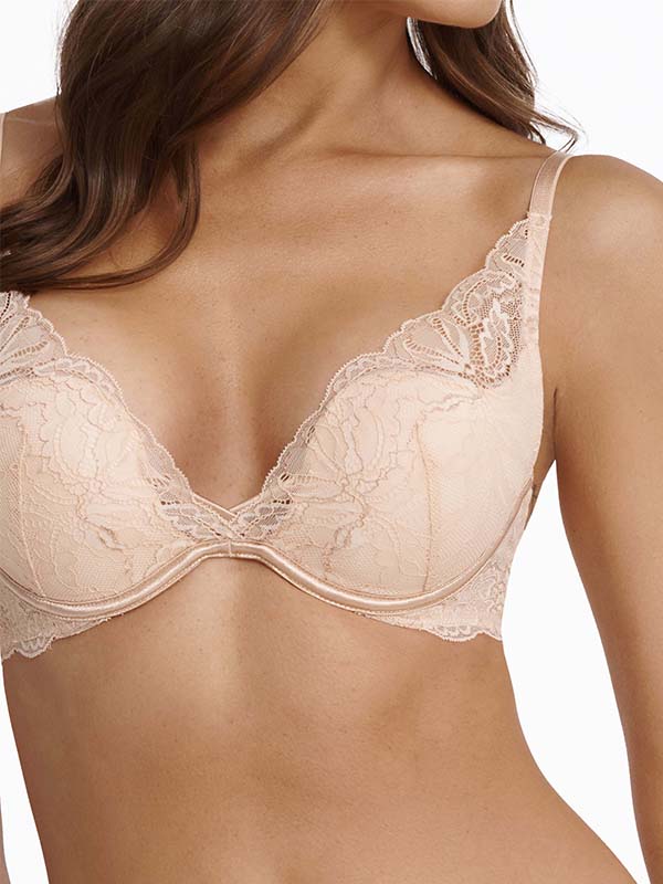 Esotiq nėriniuota push up liemenėlė "Icon Nude"