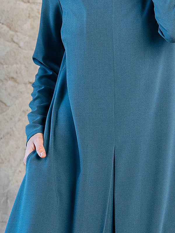 Lega laisvo kirpimo midi suknelė "Adriana Turquoise"