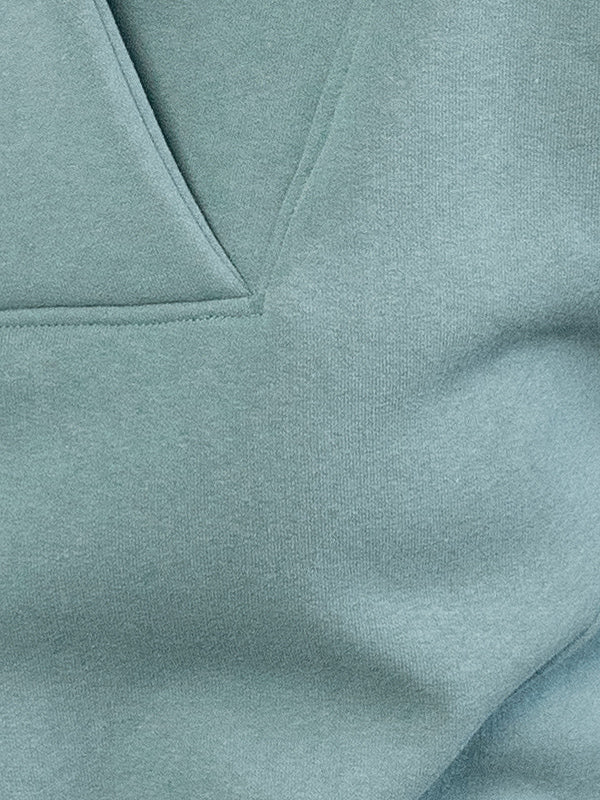 Lega medvilninė midi suknelė su pūkeliu iš vidaus "Deina Dusty Blue"