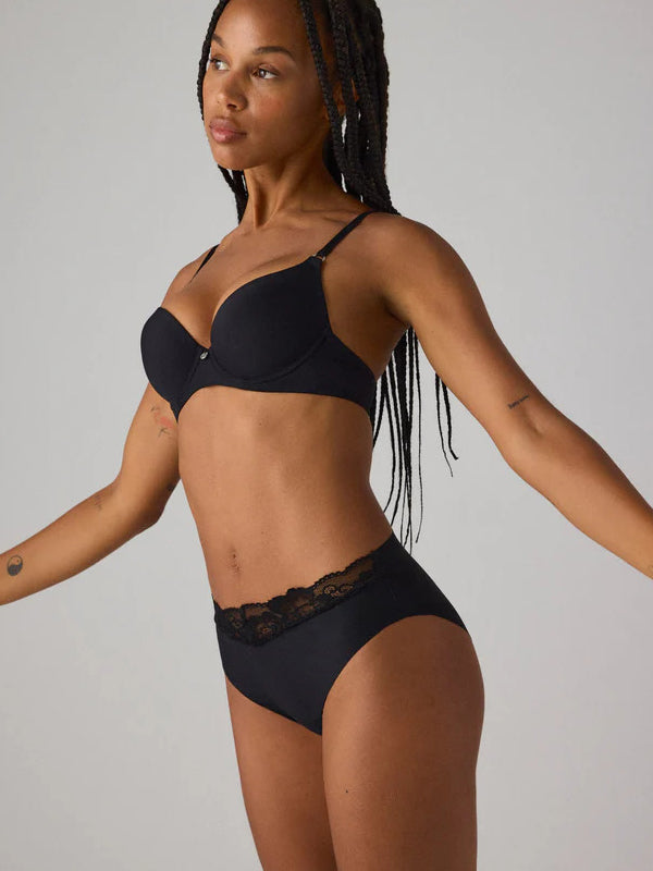 Ysabel Mora besiūlės kelnaitės su nėriniais "Roxana Black"