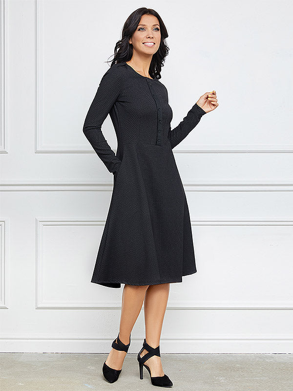 Lega suknelė "Violetta Black - White Dots"