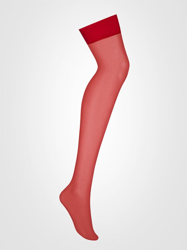 Obsessive prisegamos kojinės "Heartina Red"