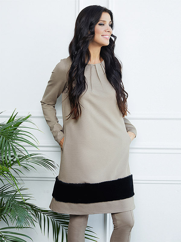 Lega suknelė "Amelie Sand - Black Dots"