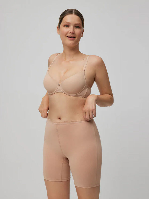 Ysabel Mora antialerginiai medvilniniai aukšto juosmens šortukai "Elody Nude"