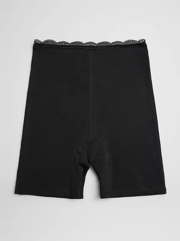 Ysabel Mora antialerginiai medvilniniai aukšto juosmens šortukai "Elody Black"