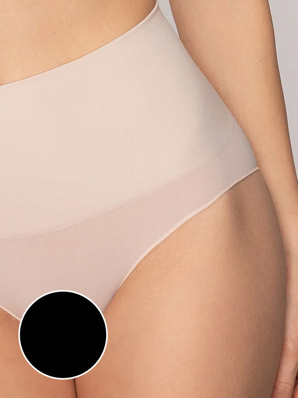 Gatta besiūlės aukšto juosmens mikrofibros kelnaitės "Sensual Skin Correct Black"