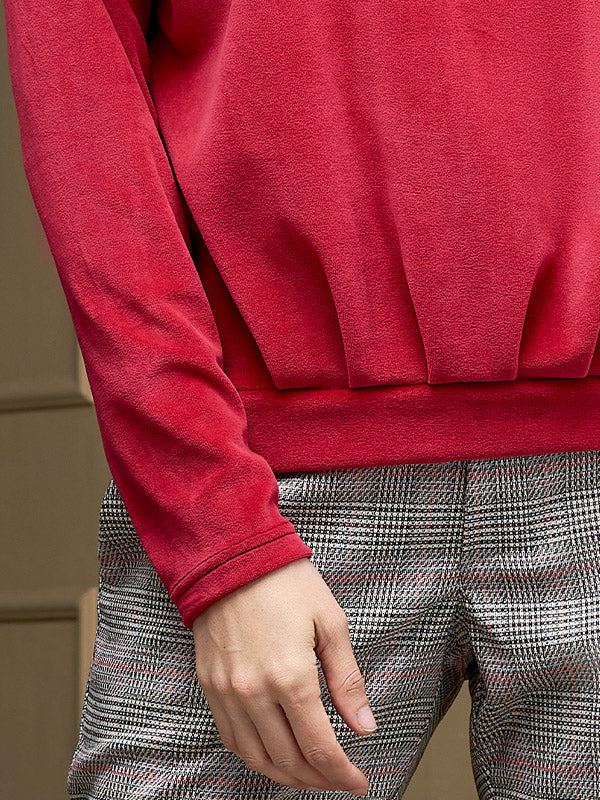 Lega medvilninė laisvalaikio palaidinė "Milina Red Velour"