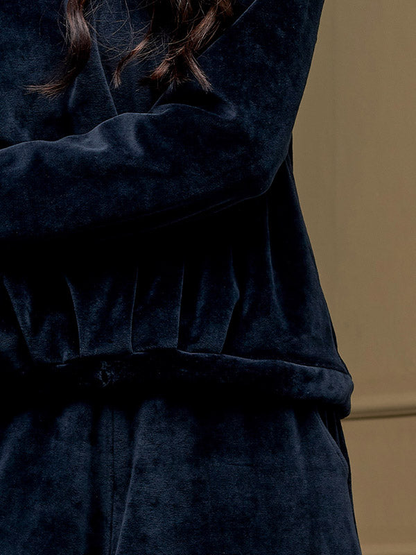 Lega medvilninė laisvalaikio palaidinė "Milina Black Velour"