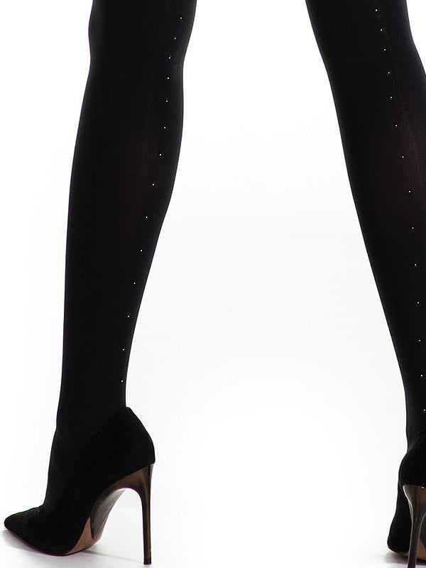 Amour pėdkelnės atviru tarpkoju "Black Diamond 30-80 Den Black"