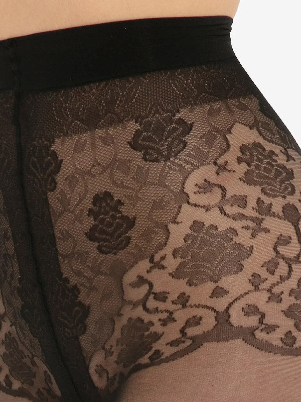 Gatta pėdkelnės su siūle iš galo "Astrea 02 20 Den Black - Red"