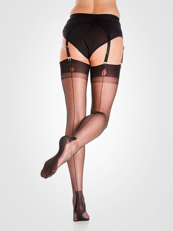 Gio prisegamos kojinės "Havana Heel Black"