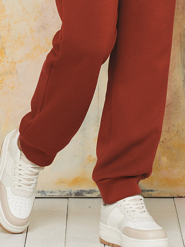 Lega medvilninės laisvalaikio kelnės "Cheryl Redwood"