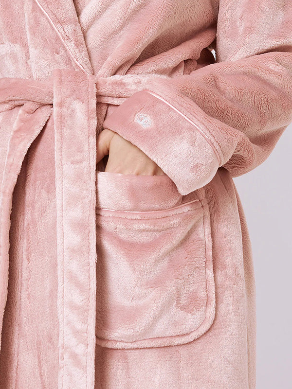 Aruelle trumpas minkštas chalatas "Eva Rose"