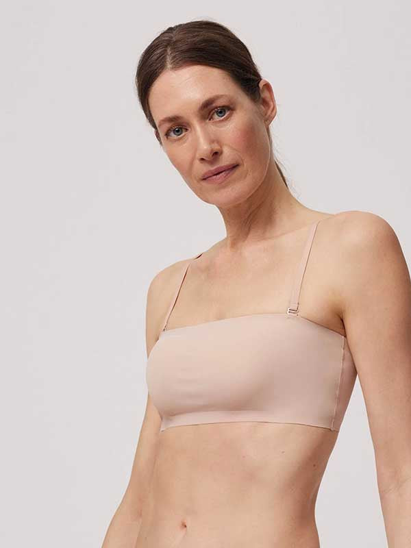 Ysabel Mora lazeriu kirpta bandeau liemenėlė "Chloe Nude"