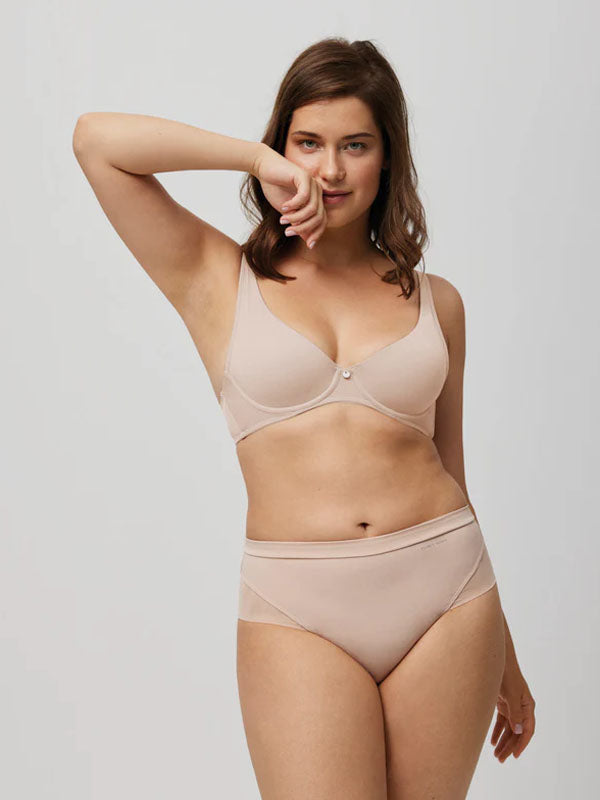 Ysabel Mora aukšto juosmens kelnaitės stringai "Mona Nude"