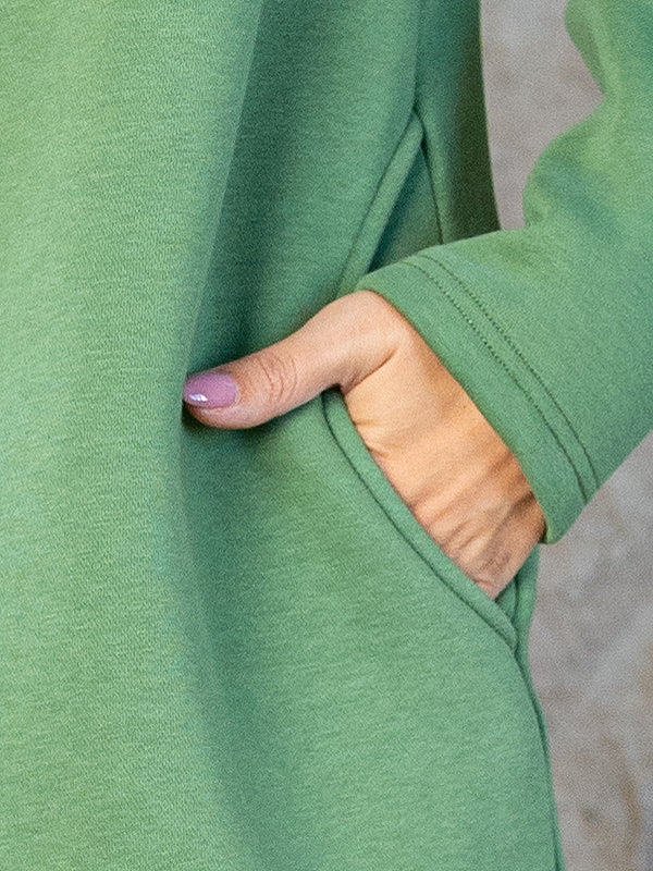 Lega medvilninė suknelė su pūkeliu iš vidaus "Gwen Green"