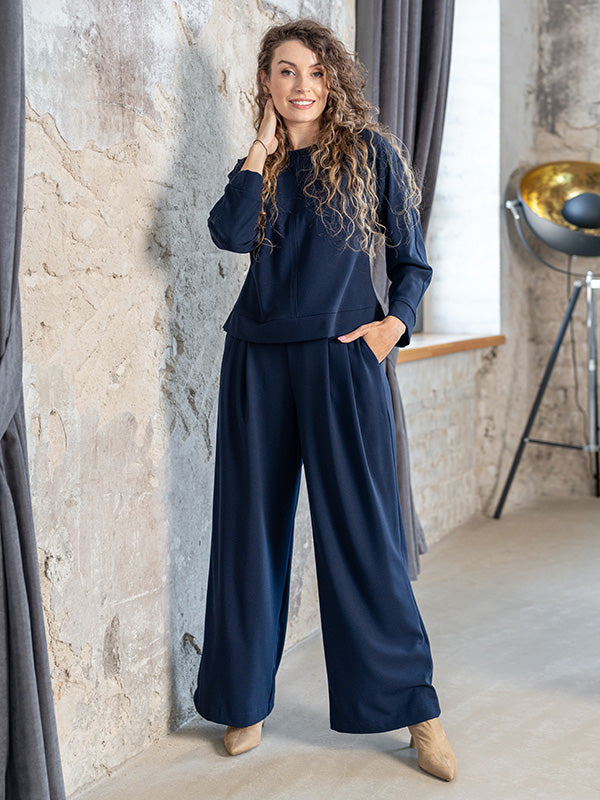 Lega palaidinė su viskoze "Justa Navy"