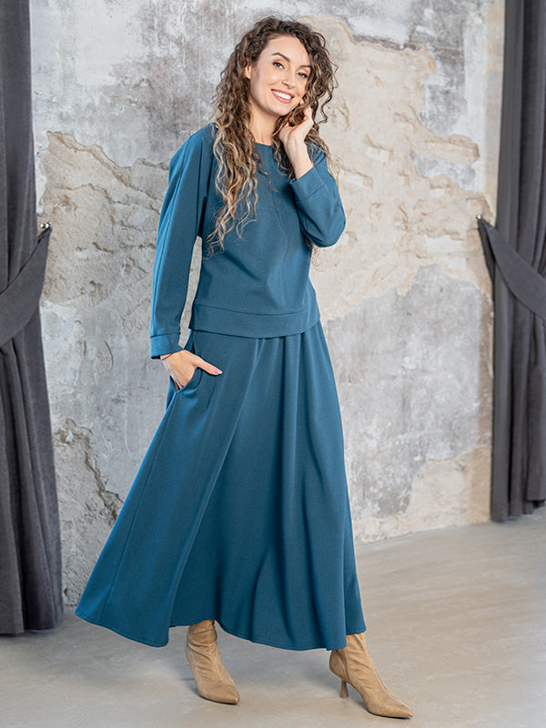 Lega palaidinė su viskoze "Justa Turquoise"