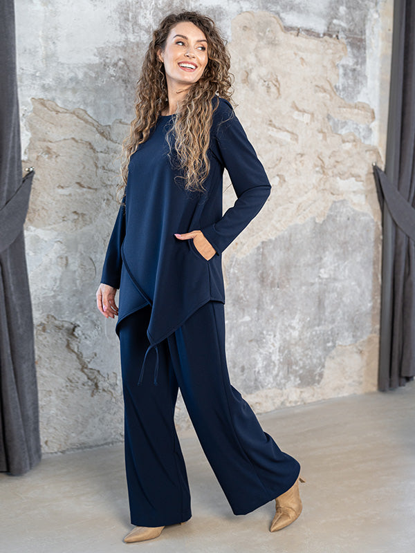 Lega asimetrinė tunika "Naomi Navy"