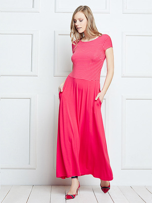 Lega viskozinė suknelė "Vera Coral Red"