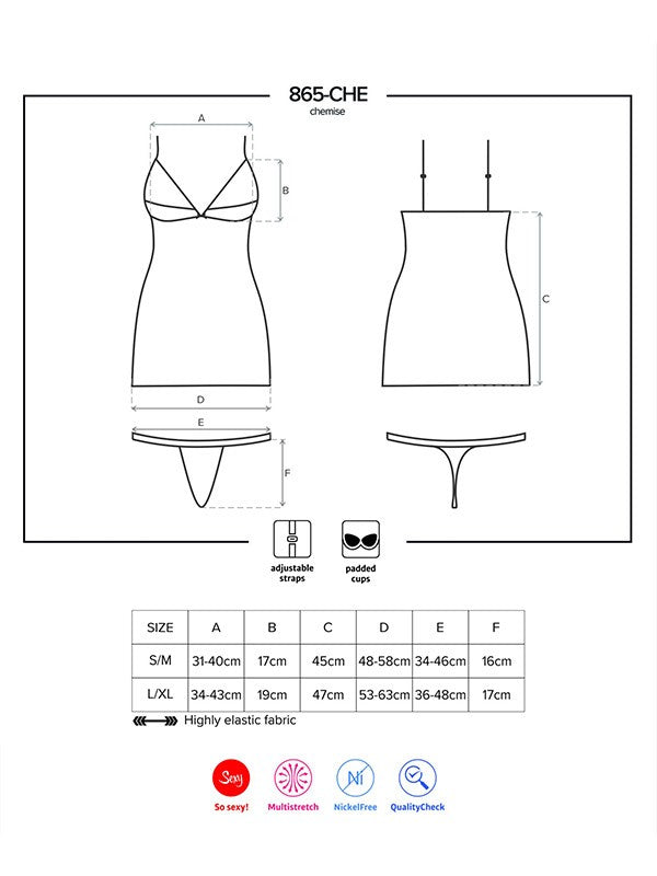 Obsessive naktiniai "Shantae Black"