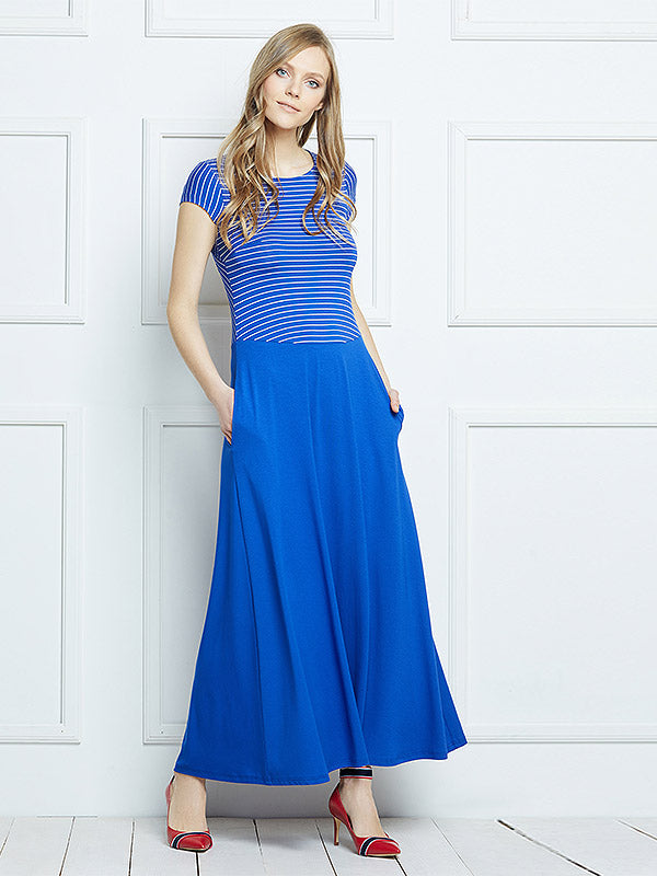 Lega viskozinė suknelė "Vera Blue"