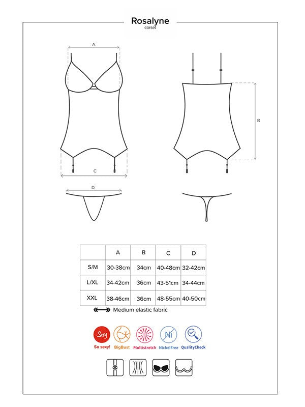 Obsessive gracija su lankeliais "Rosalyne Red"