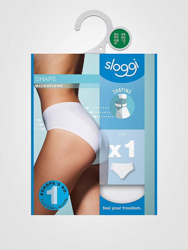 Sloggi liekninančios mikrofibros kelnaitės "Shape H Tai White"