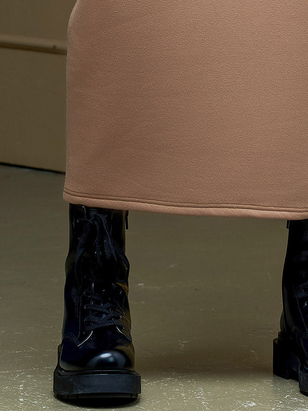 Lega ilga medvilninė suknelė su gobtuvu "Patricia Sand"