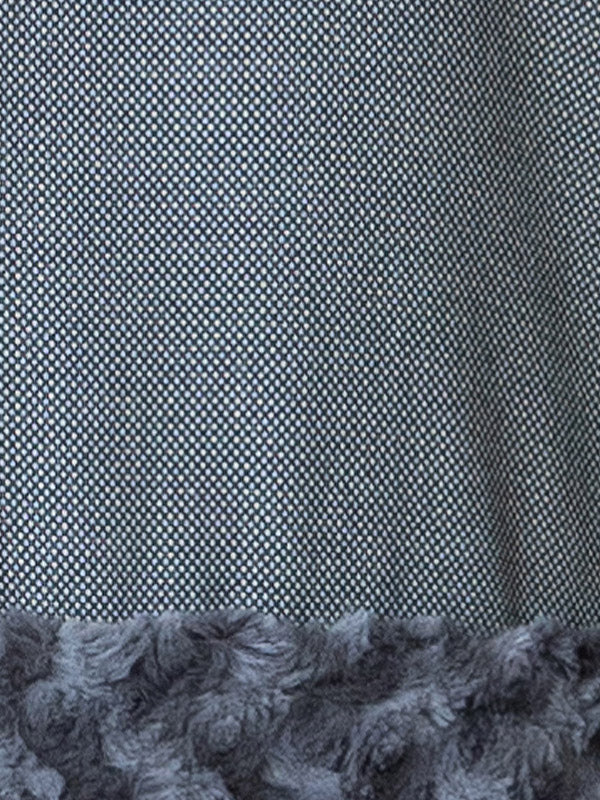 Lega suknelė su dirbtiniu kailiuku "Jamila Grey"