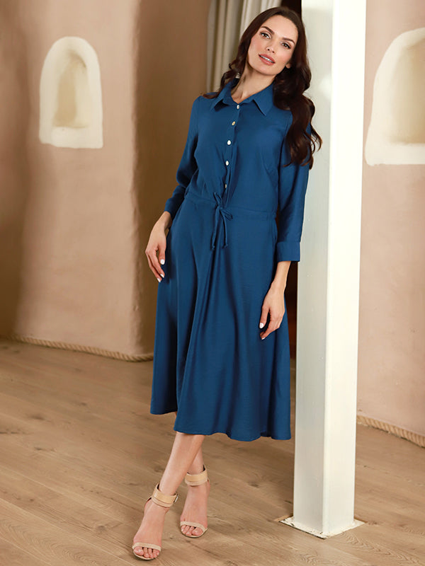 Lega viskozinė marškinių tipo suknelė "Lodeta Blue"