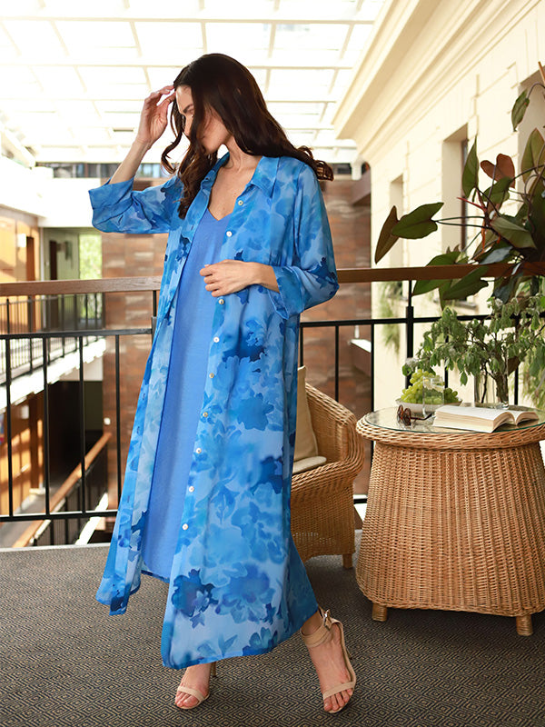 Lega viskozinė marškinių tipo suknelė "Elowen Blue"