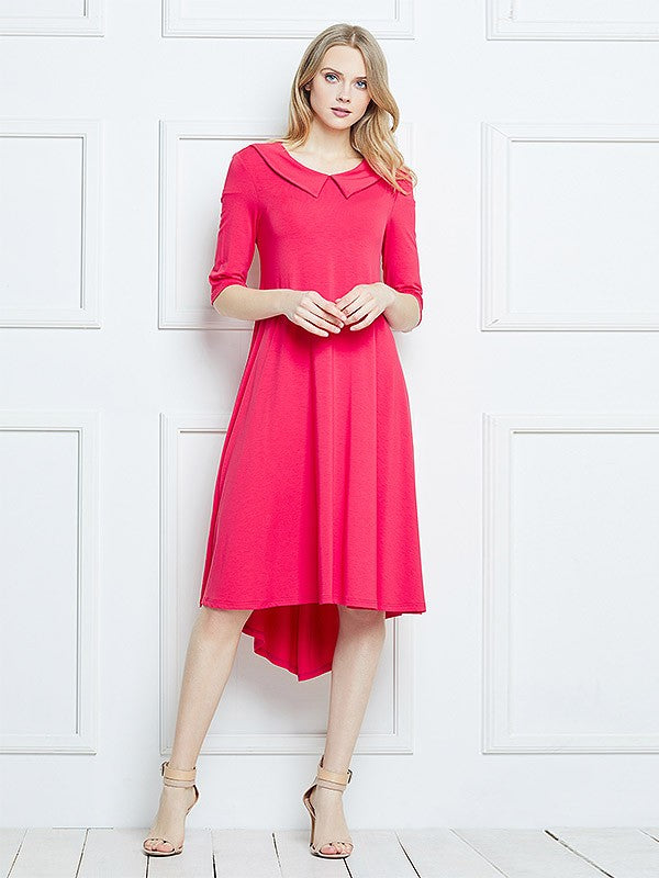 Lega viskozinė suknelė "Elin Coral Red"