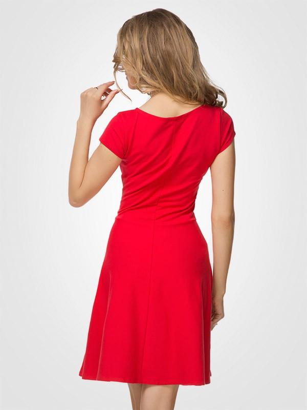 Tessita medvilninė suknelė "Monica Red"