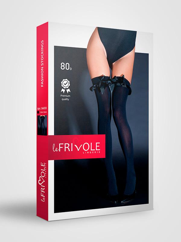 Le Frivole kojinės su elastine juosta "Emmarie 80 Den Black"