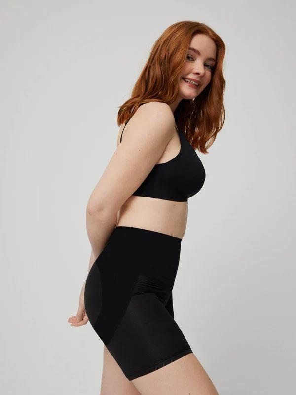 Ysabel Mora Cotton Shaping Shorts Trudy Black