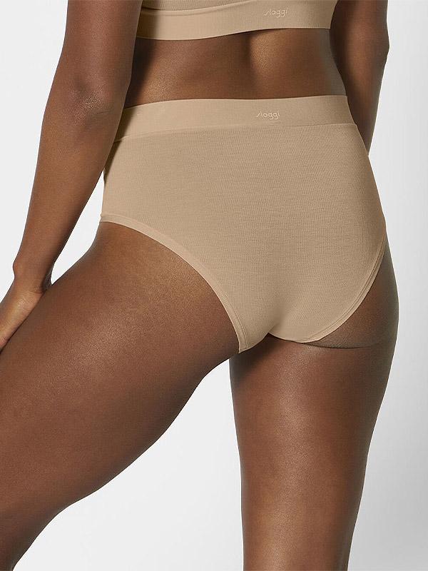 Sloggi очень эластичные трусики из модала с завышенной талией "Go Allround Nude"