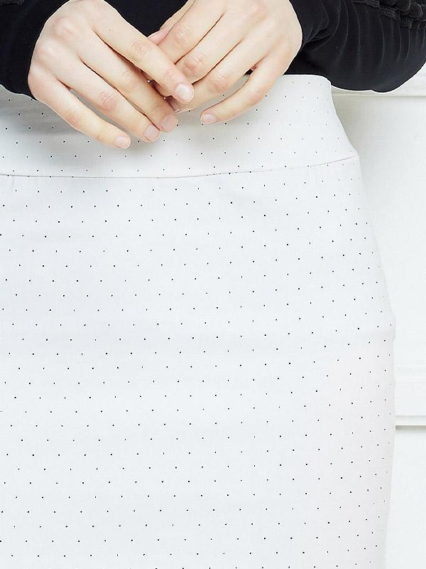Lega Viscose Skirt Signa White - Black Dots