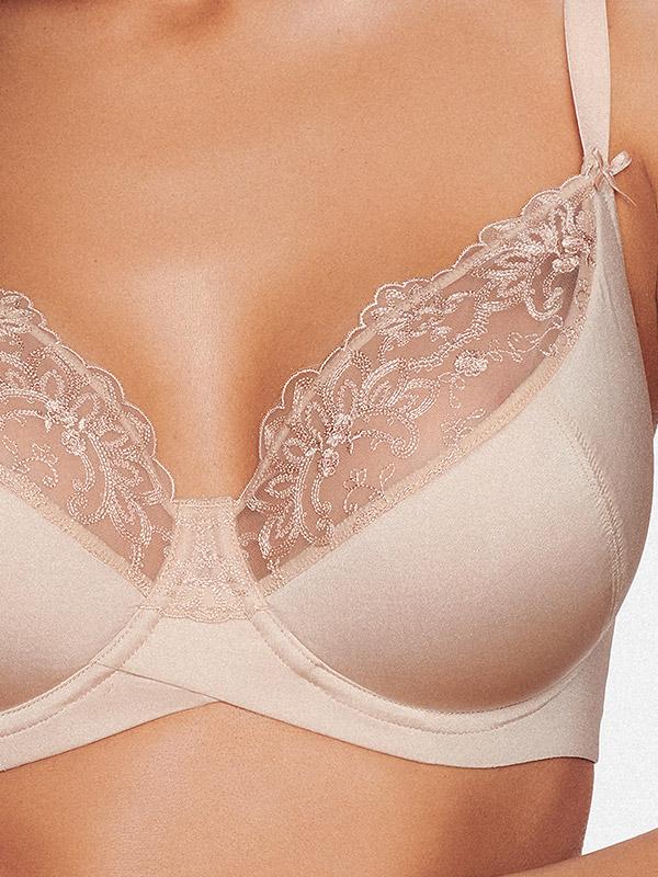 Esotiq Underwired Bra with Lace Bethany Nude