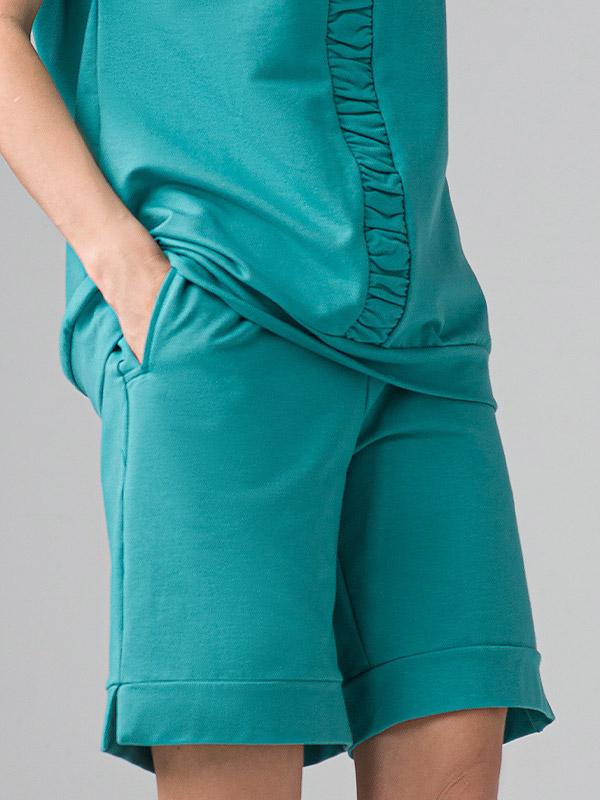 Lega Cotton Casual Shorts Margarita Turquoise