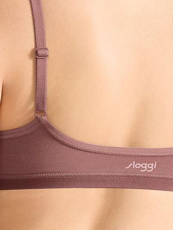 Sloggi Organic Cotton Soft Bra Go Daily Top Dark Pink