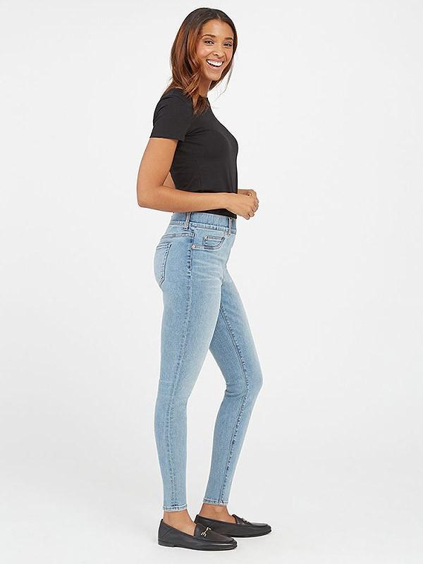 Spanx Shaping Jeans-leggings Ankle Skinny Light Blue