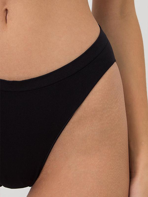 Giulia Seamless Classic Briefs Hi-leg Black