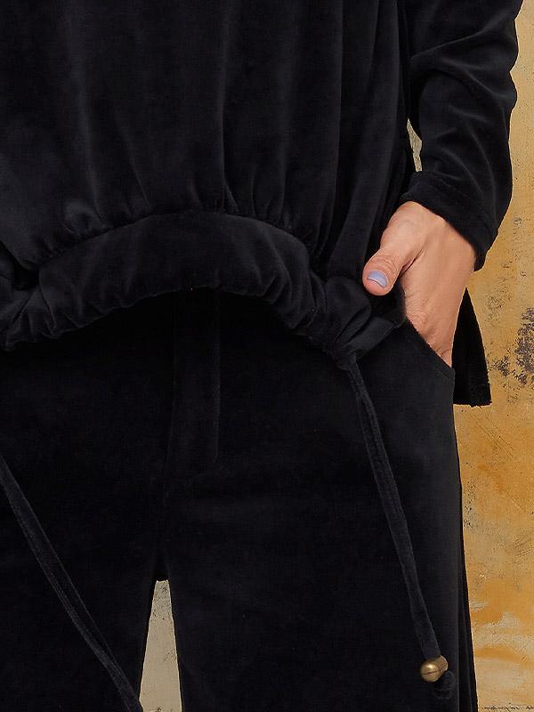 Lega хлопковая повседневный джемпер "Black Velour"